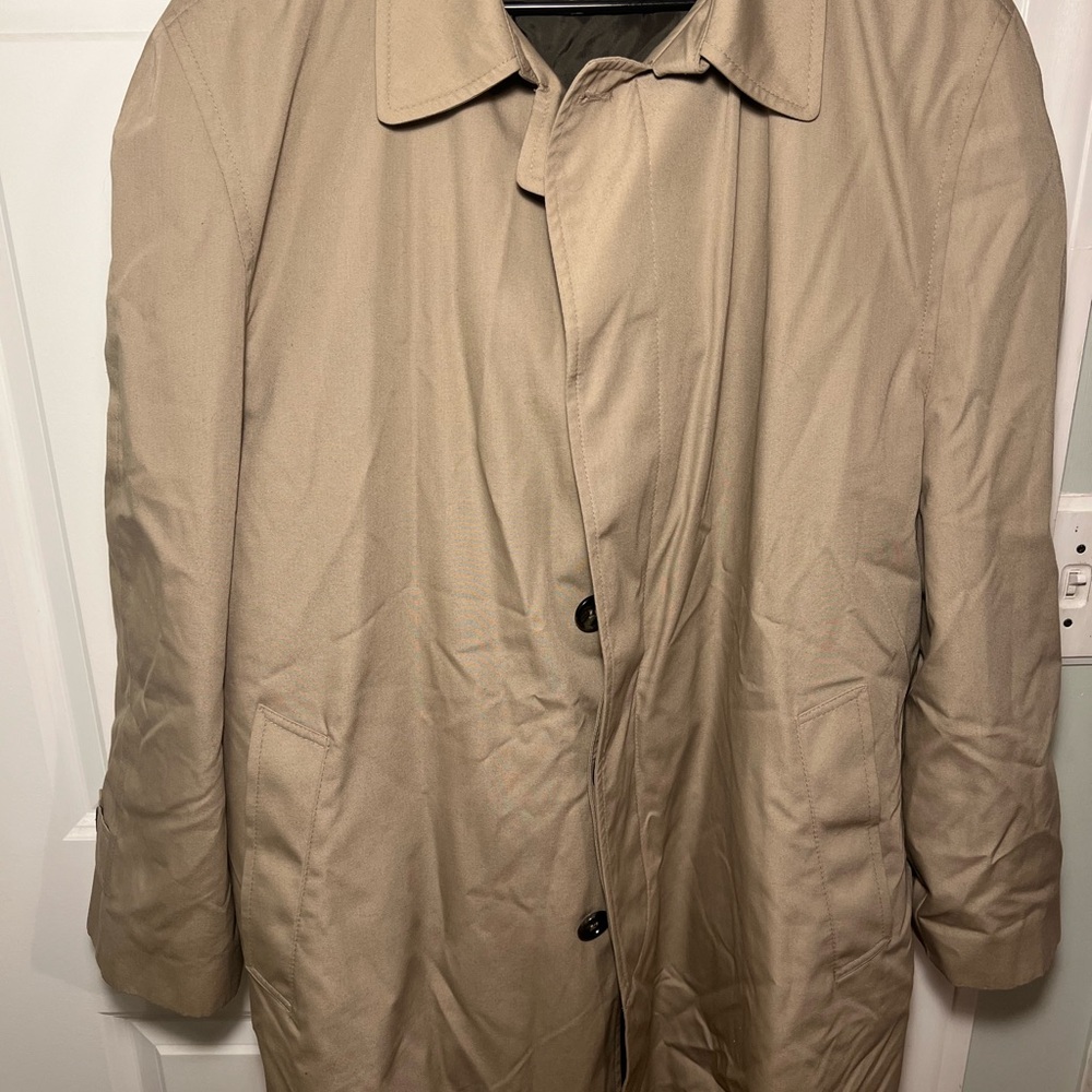 London Fog Men's Beige Trench Coat